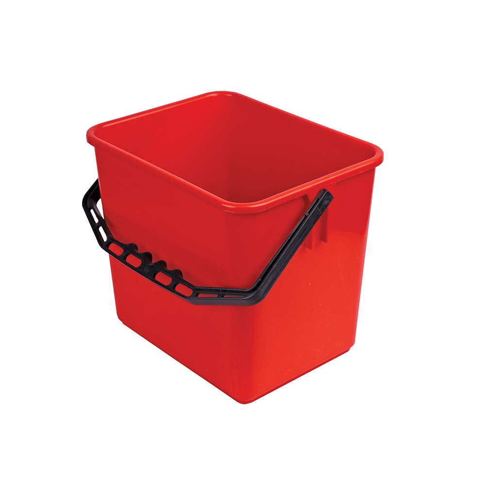 Robert Scott 6L Polypropylene Red Bucket with Handle