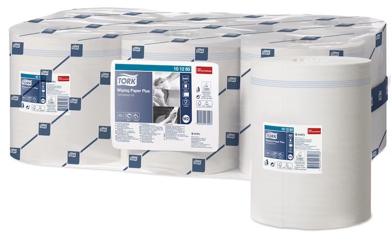 101260 Tork Tork Wiping Paper Plus Roll Paper Towel, 160 m x 194 mm, 2, 457 Sheets