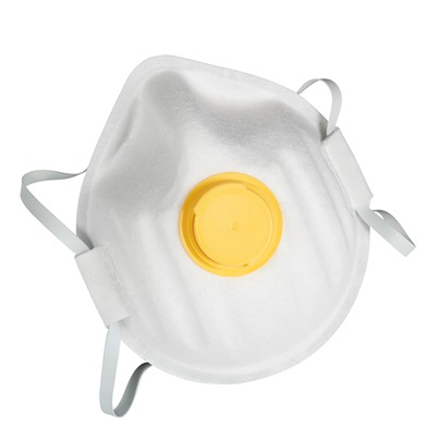 MSA Safety 1012 Series Disposable Respirator for Aerosol, Liquid, Toxic Protection Valved, FFP2 NR D