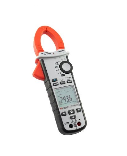 Megger DPM1000 Clamp Meter, 1000 A 1000 A 1000 V dc 1000 V ac CAT IV 600 V Non-Contact Voltage Detector RSCAL