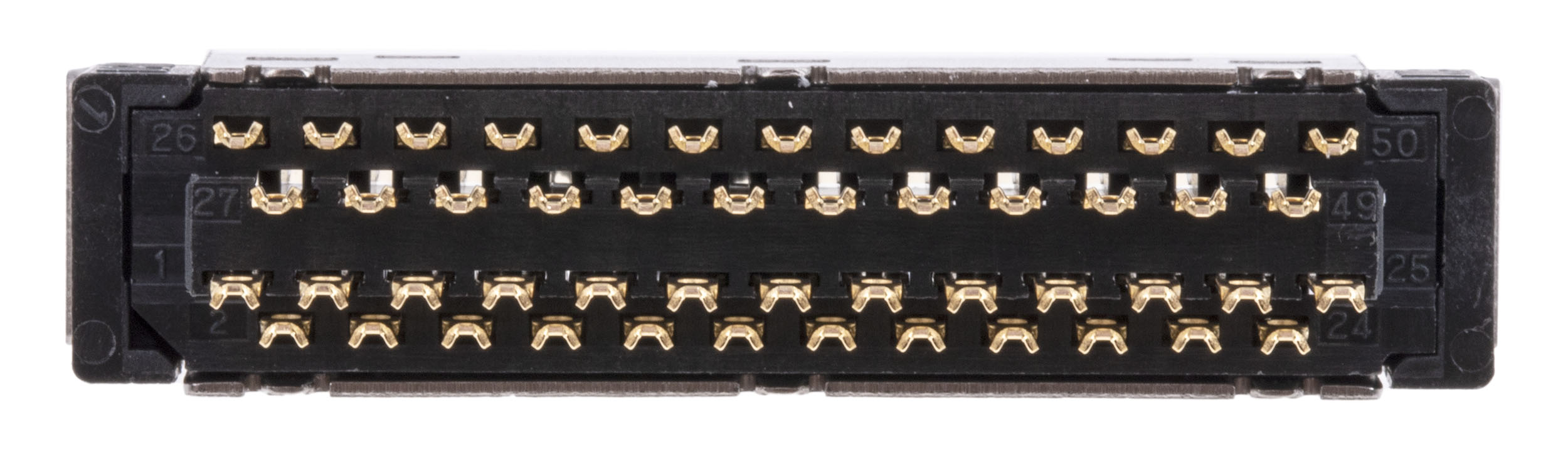 10150-3000pe 3M 50 Way Male Straight Cable SCSI Connector 2.54 mm Pitch, Solder