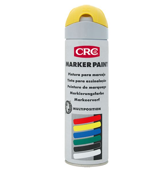 CRC 500 ml RAL 1023 Yellow Matt Spray Paint