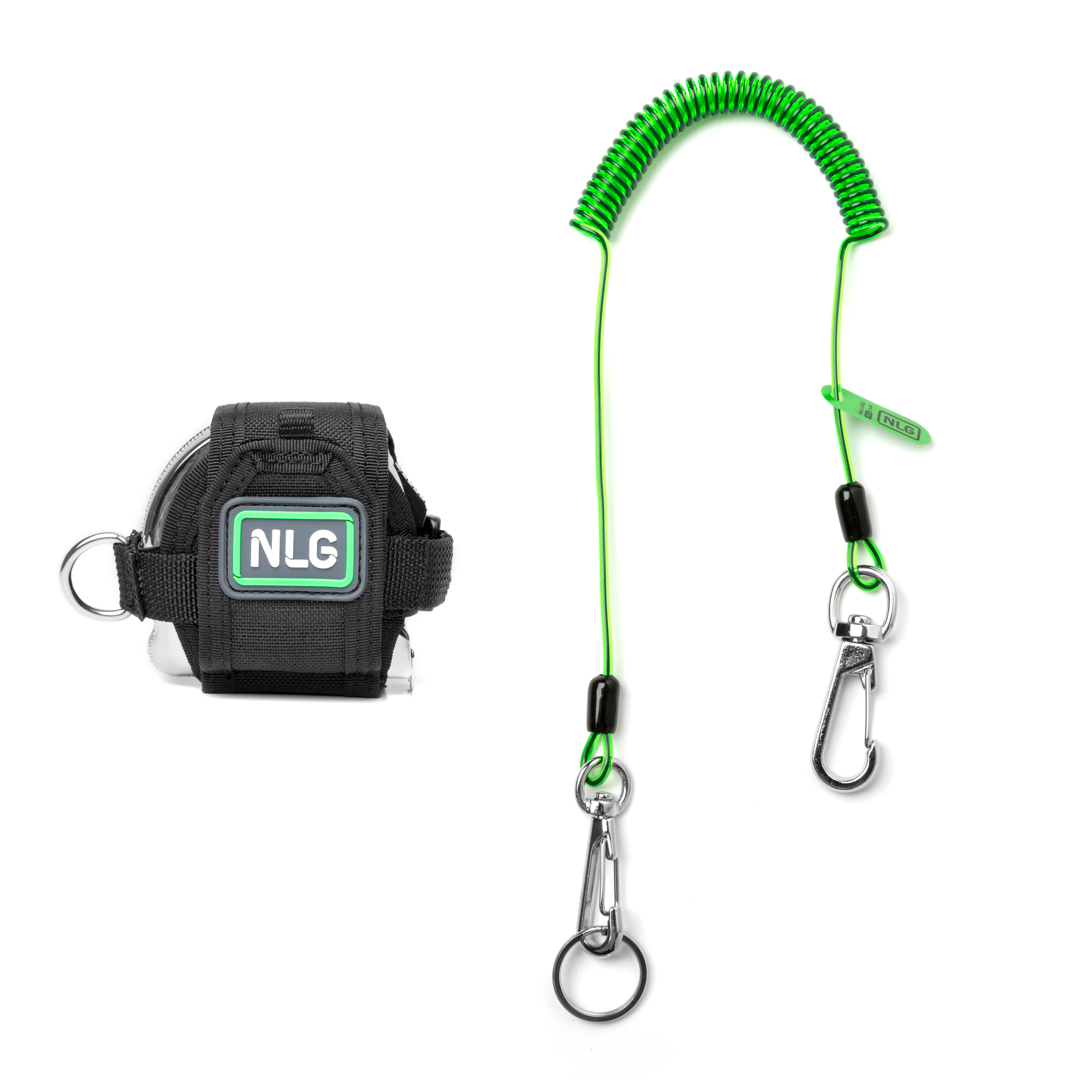 Never Let Go with NLG Tape Measure Tether (101414) NLG Lightweight Coil Tool Lanyard