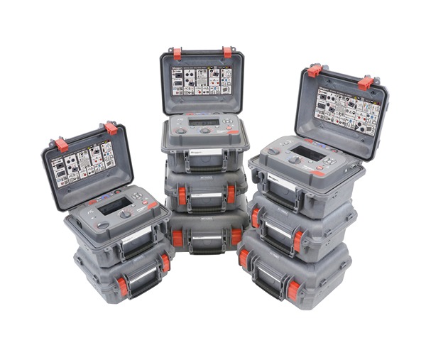 Megger Insulation Resistance Tester, 250 V Min, 5000 V Max, 30 TΩ CAT IV