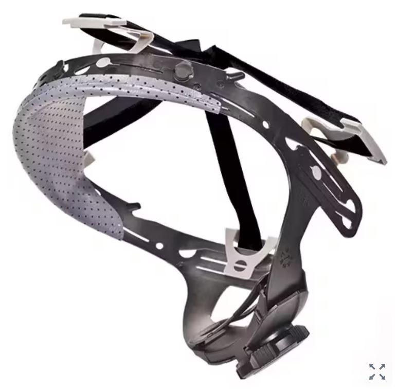 MSA Safety Polyester, Polypropylene, PVC Head Suspension Black, Grey MSA V-Gard Industrial Helmets