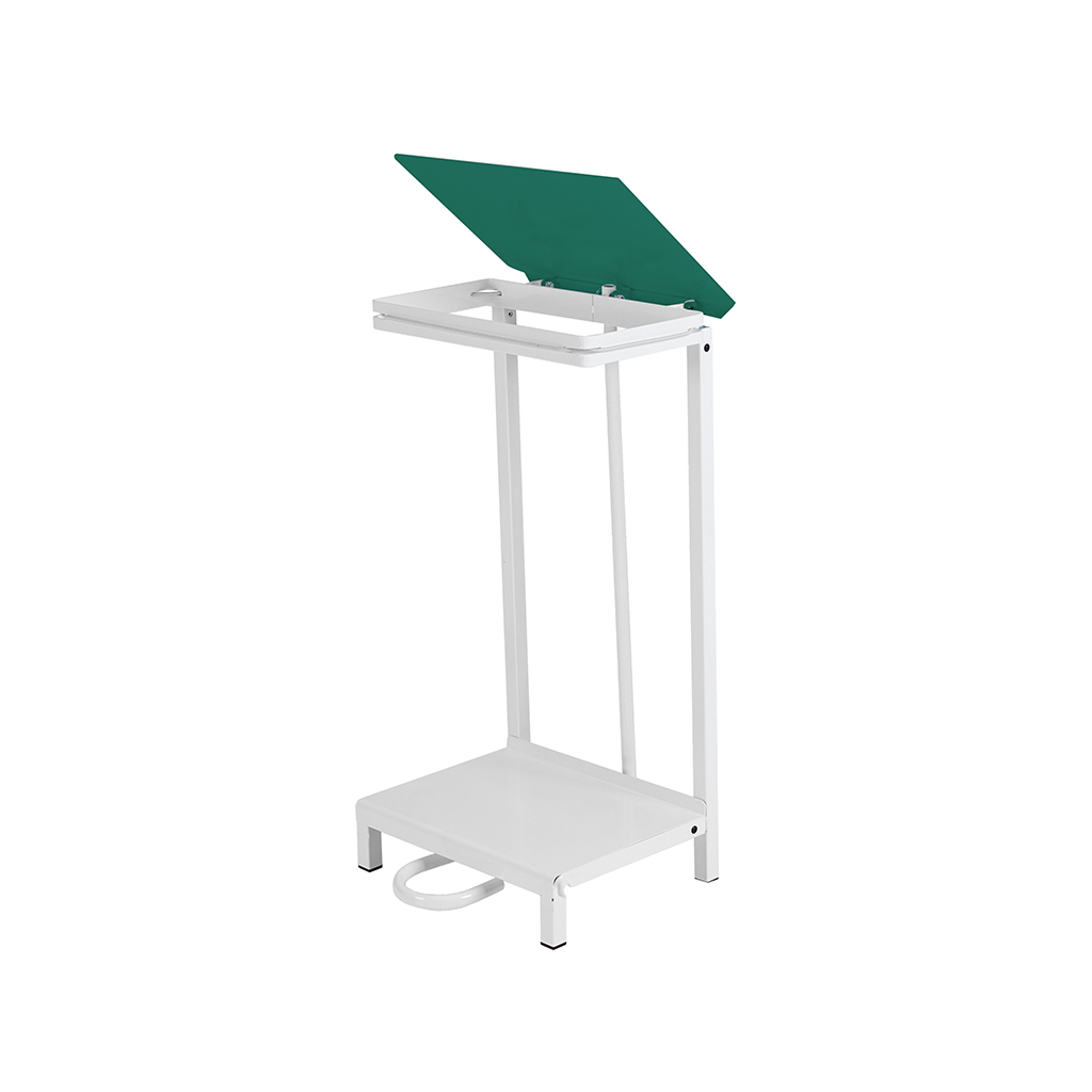 Robert Scott 92L Pedal Sack Holder Bin 92L Green Pedal Steel Bin Bag Holder