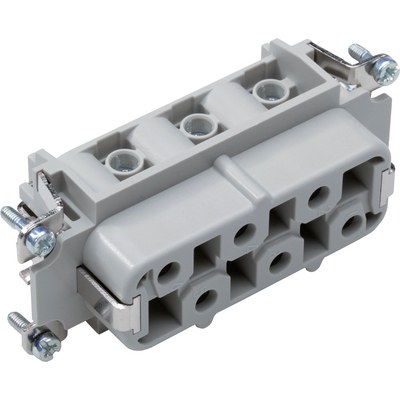 10171000 EPIC Heavy Duty Power Connector Insert, 35A, HBS Series Female, 6 Contacts