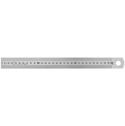 Vogel 30 mm Stainless Spring Steel Ruler Metric