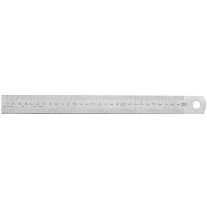 Vogel 50 mm Stainless Spring Steel Ruler inch, Metric