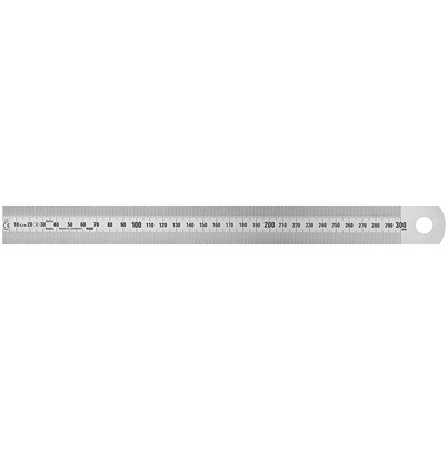Vogel 30 mm Stainless Spring Steel Ruler Metric