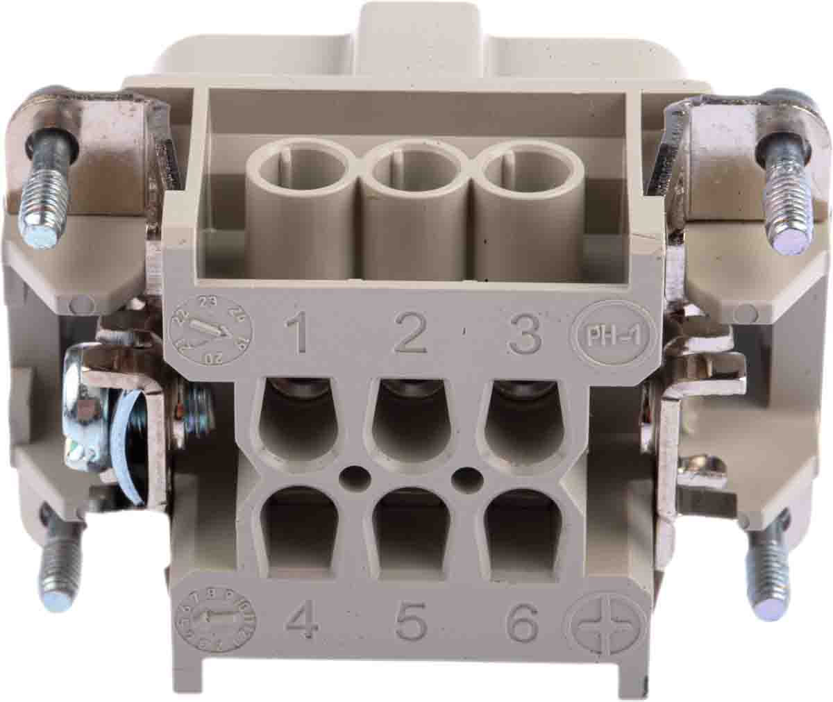 10190000 EPIC Heavy Duty Power Connector, 16A, H-BE Series Male, 6 Contacts
