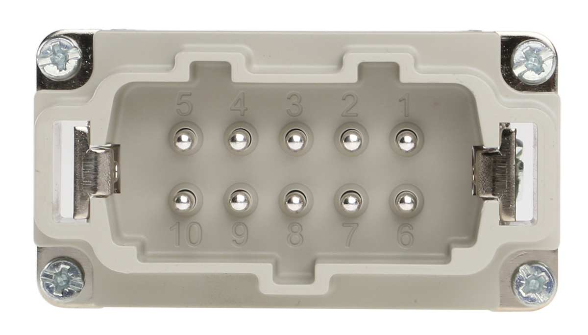 10192000 EPIC Heavy Duty Power Connector Module, 16A, H-BE Series Male, 10 Contacts