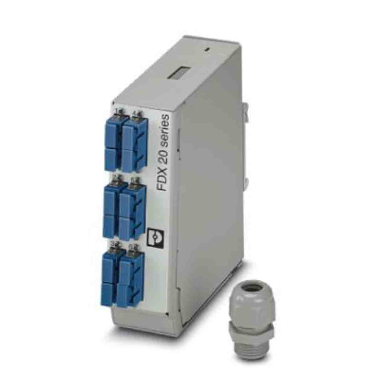 Phoenix Contact 6 Port SC, Duplex Fibre Optic Patch Panel With 2 Ports Populated 130 mm