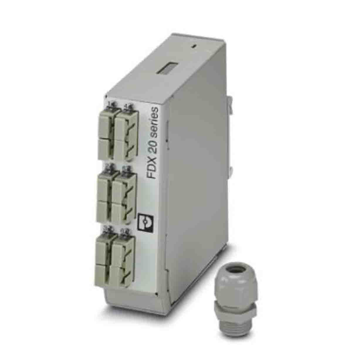 Phoenix Contact 6 Port SC, Duplex Fibre Optic Patch Panel With 2 Ports Populated 130 mm