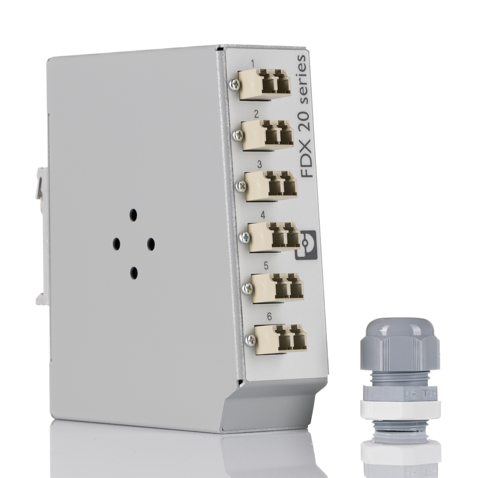 Phoenix Contact 6 Port LC, Duplex Fibre Optic Patch Panel With 2 Ports Populated 130 mm