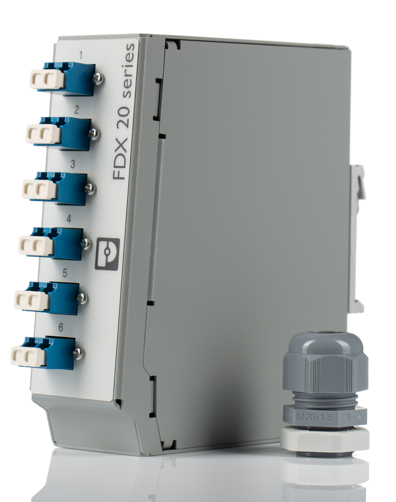 Phoenix Contact 6 Port LC, Duplex Fibre Optic Patch Panel With 2 Ports Populated 130 mm
