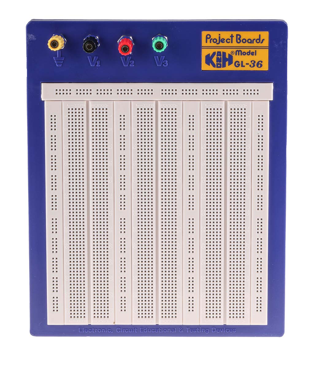 RS PRO Breadboard Prototyping Board 21 mm 195mm 240 mm