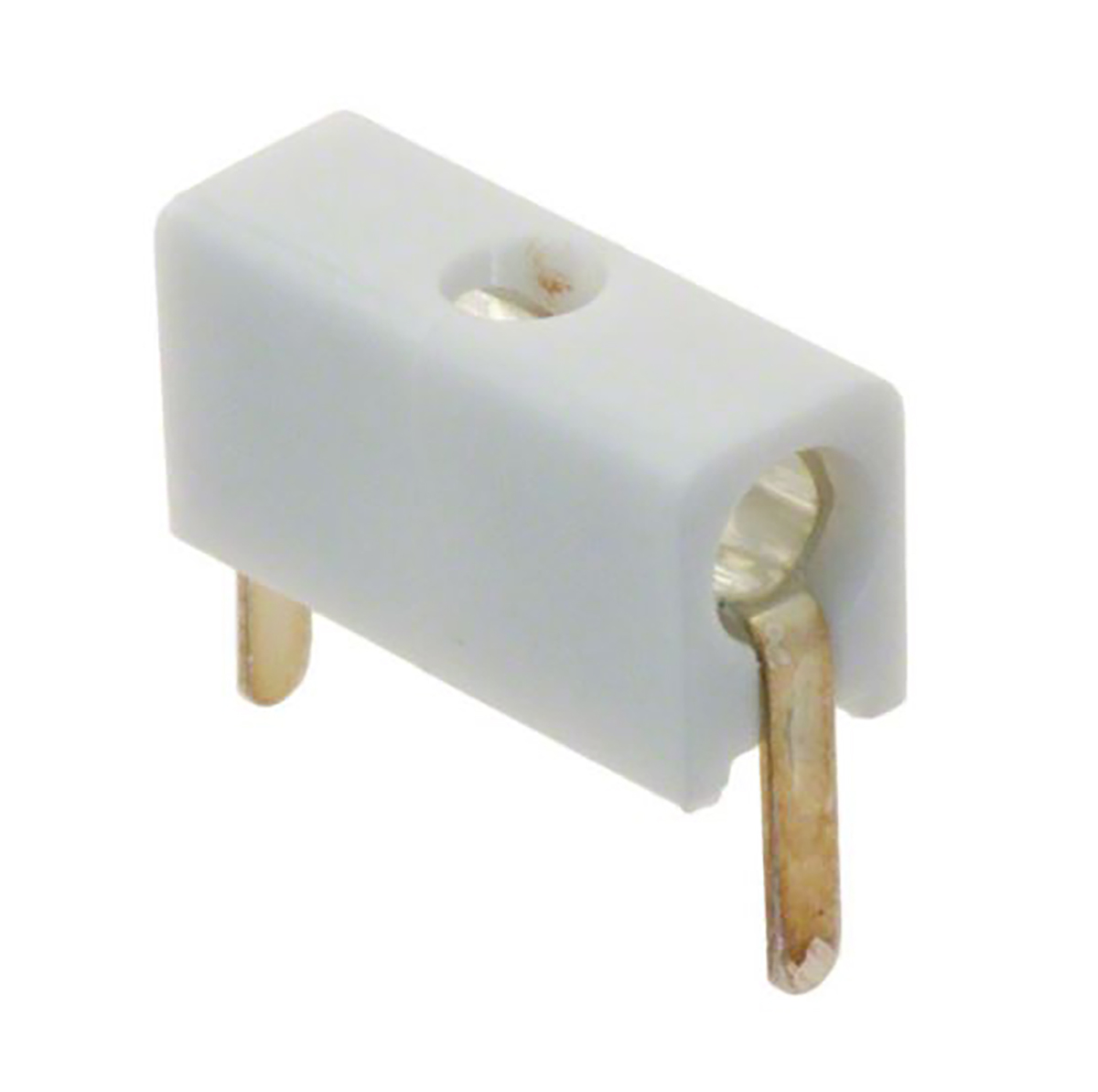 WIMA White Female Test Socket, 2 mm Connector, Solder Termination, Silver Plating