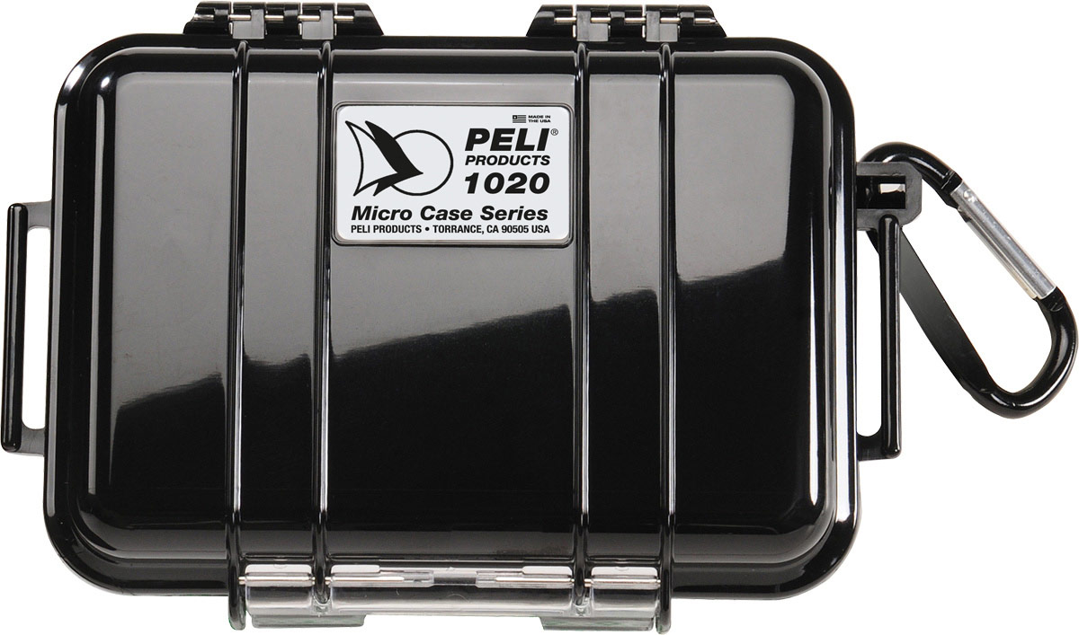 Peli 1020 Plastic Waterproof Watertight Transit Case, 121 mm 54 mm 173 mm
