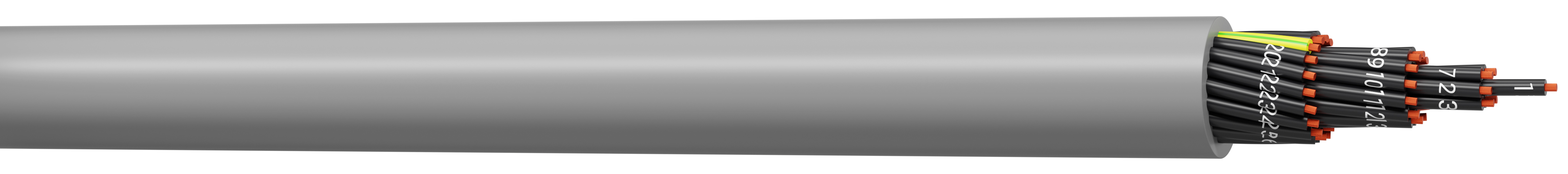 AXINDUS YSL/OZ Control Cable, 2 Cores, 0.5mm² 20 AWG, Unscreened, 50 m, Grey Polyvinyl Chloride Sheath