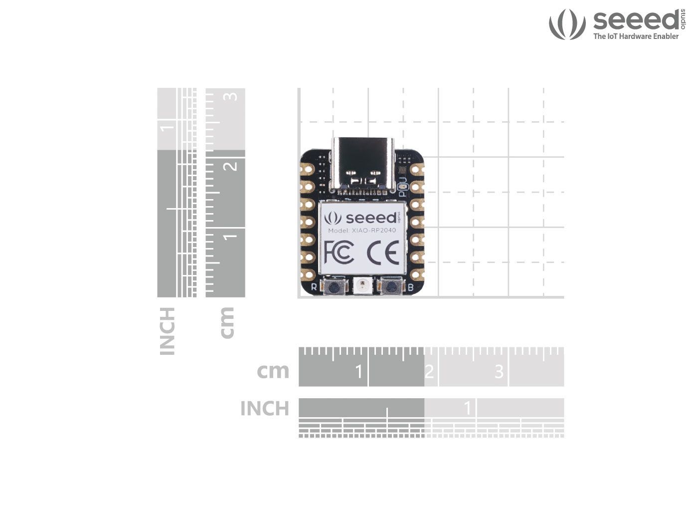 102010428 Seeed Studio Seeed Studio XIAO RP2040, Arduino Compatible Board