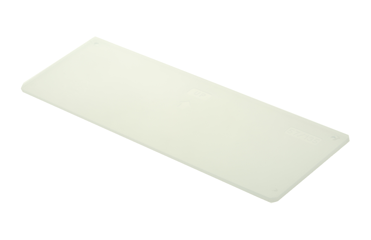Raaco Drawer Divider, Painted Steel, 50 mm x 134mm x 2 mm, Clear
