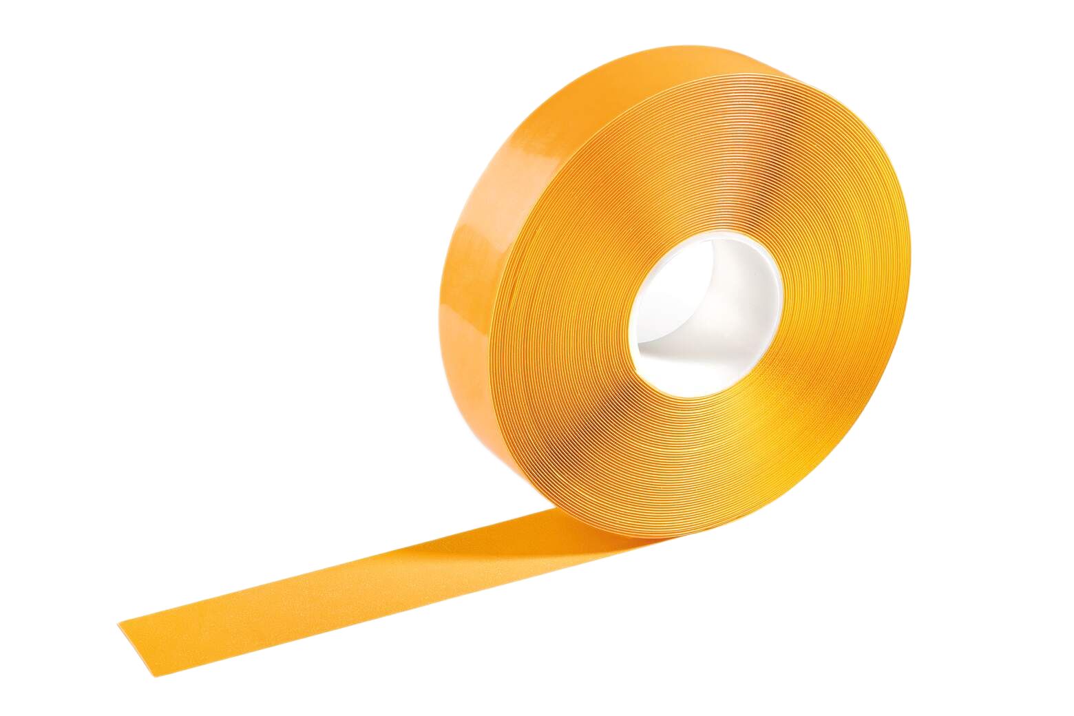 Durable Yellow Plastic 30 m Floor Marking Tape 0.5 mm Thickness