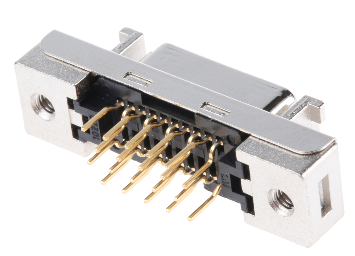 10220-6212pl 3M 20 Way Female Straight Through Hole SCSI Connector 2.54 mm Pitch, Solder