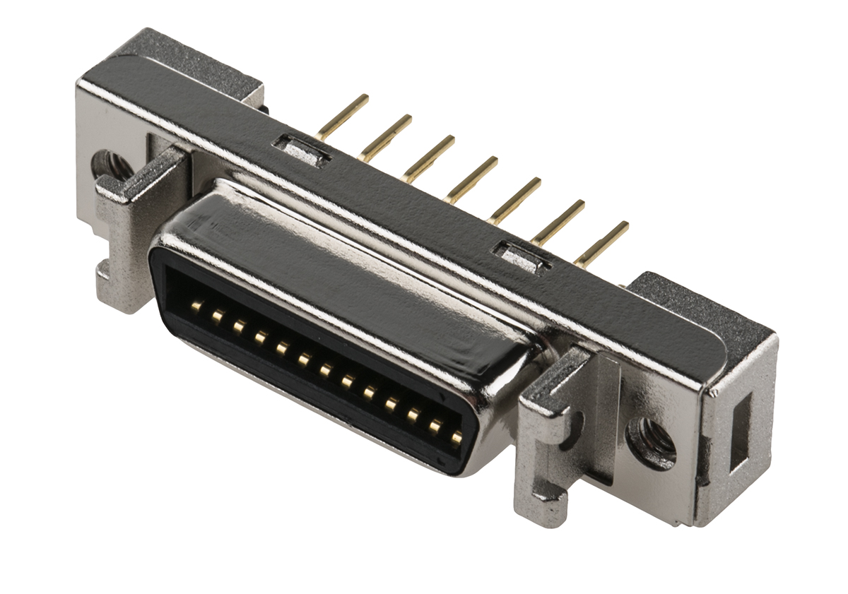 3M, 102 26 Way Female Straight Through Hole SCSI Connector 2.54 mm Pitch, Solder