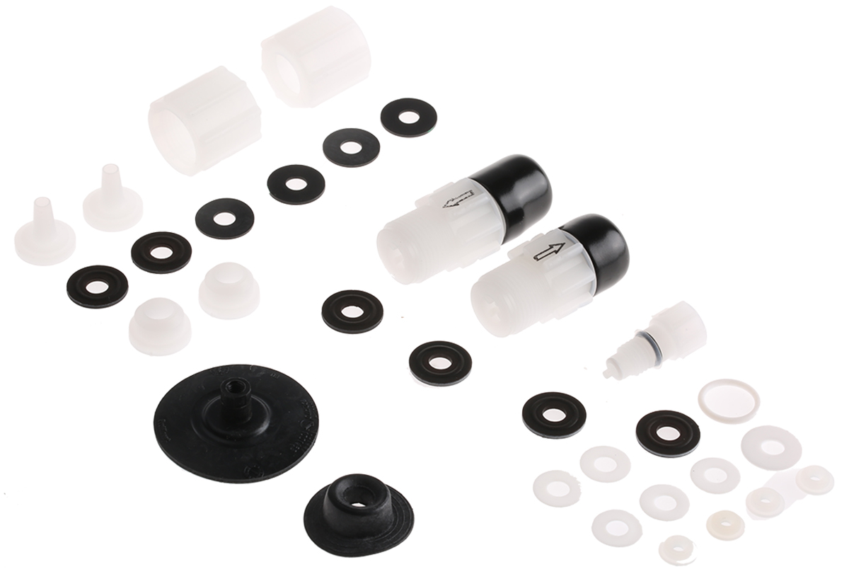 Assembly Technologies Pump Accessory for use with Metering Pump (1) Discharge Valve, (1) Seal Set, (1)Suction Valve, (2)