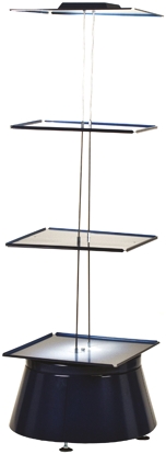 Raaco Empty Cabinet Turntable 3, Steel, 1600 mm x 680mm x 680 mm, Blue