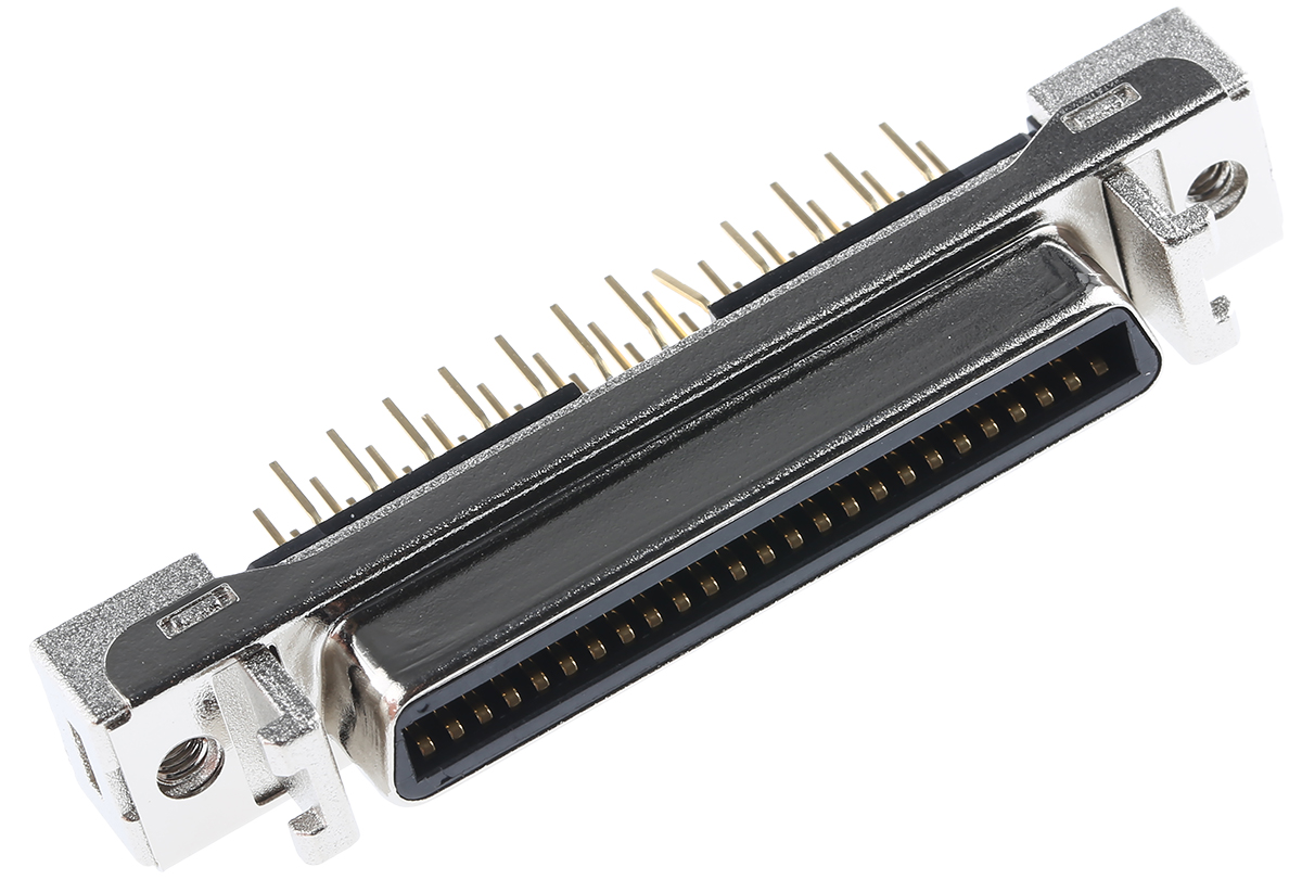10250-6212pl 3M, 102 50 Way Straight Through Hole SCSI Connector 2.54 mm Pitch, Solder