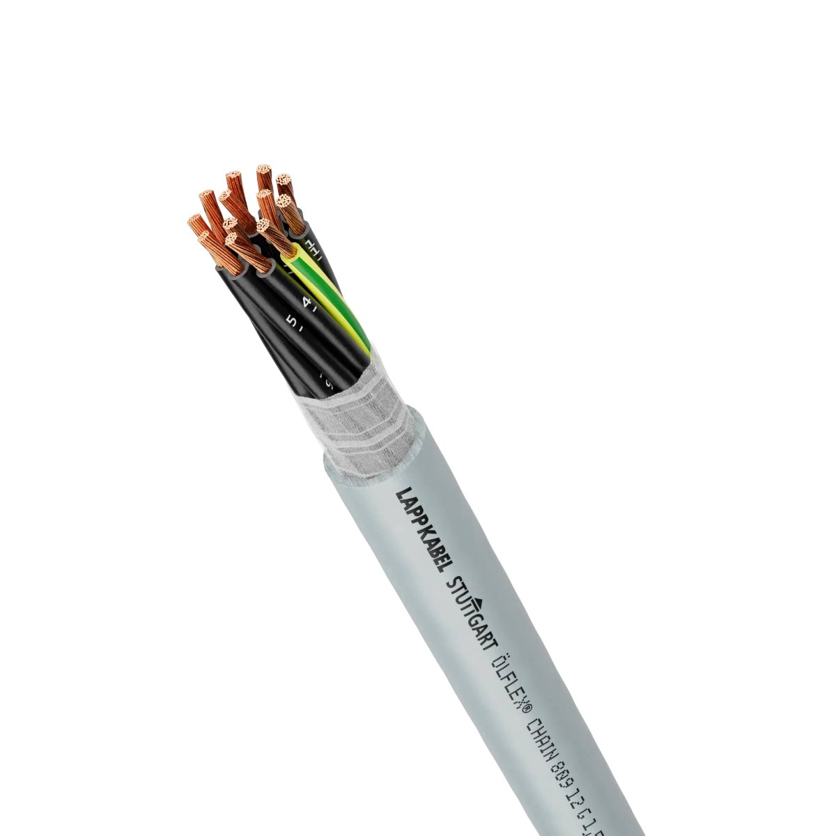 Lapp Olflex Chain 809 Control Cable, 3 Cores, 1.5mm² 16 AWG, Unscreened, Grey Polyvinyl Chloride Sheath