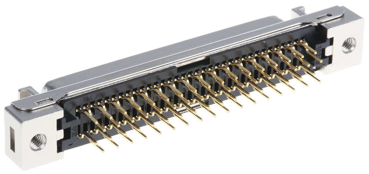 3M, 102 68 Way Straight Through Hole D-Sub PCB Connector 1.27 mm Pitch, Quick Latch, Solder