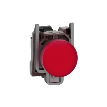 Schneider Electric Harmony XB4 Red LED Pilot Light, 22mm Cutout, IP66, IP67, IP69, IP69K, 120 V ac, 3 A ac, 270 mA dc
