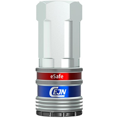 CEJN Zinc Plated Steel Esafe Vented Safety Coupling Female ISO