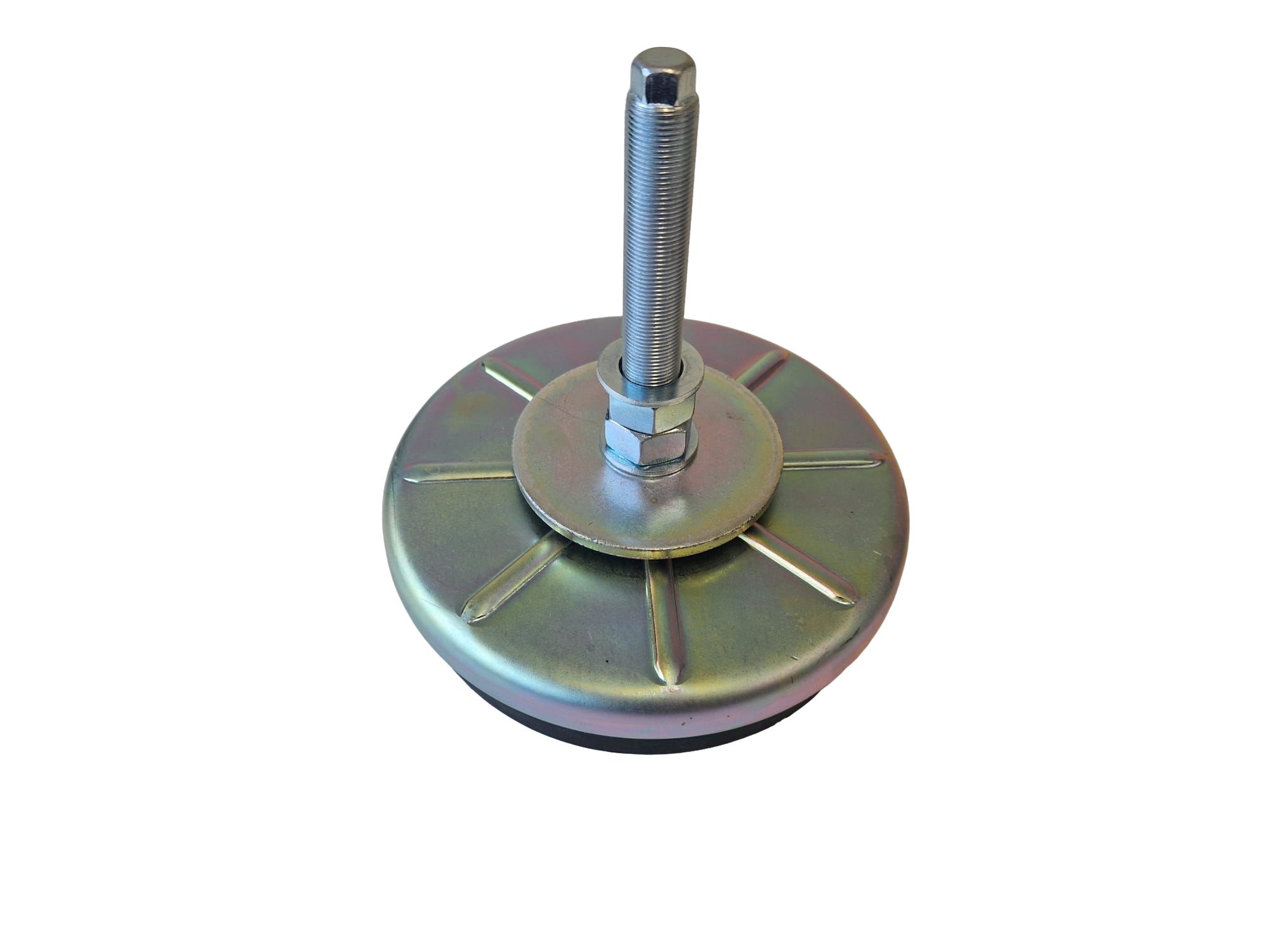 Serious 20 mm 200 mm Dia. Adjustable Foot, Rubber, 5500 kg Static Load Capacity