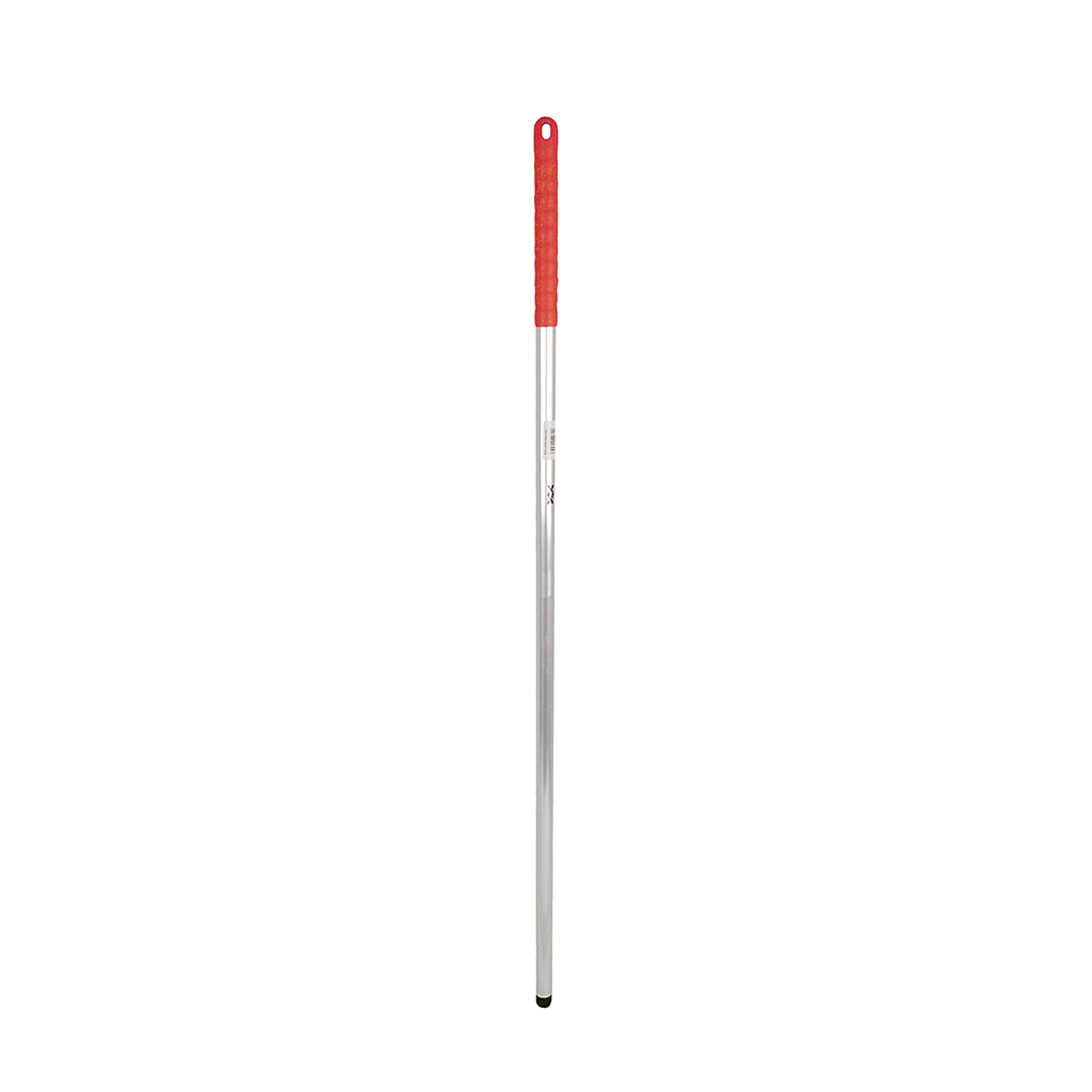 Robert Scott Red Aluminium Mop & Broom Handle 1.37 m for use with Mops, Squeegees, Washable Brushware