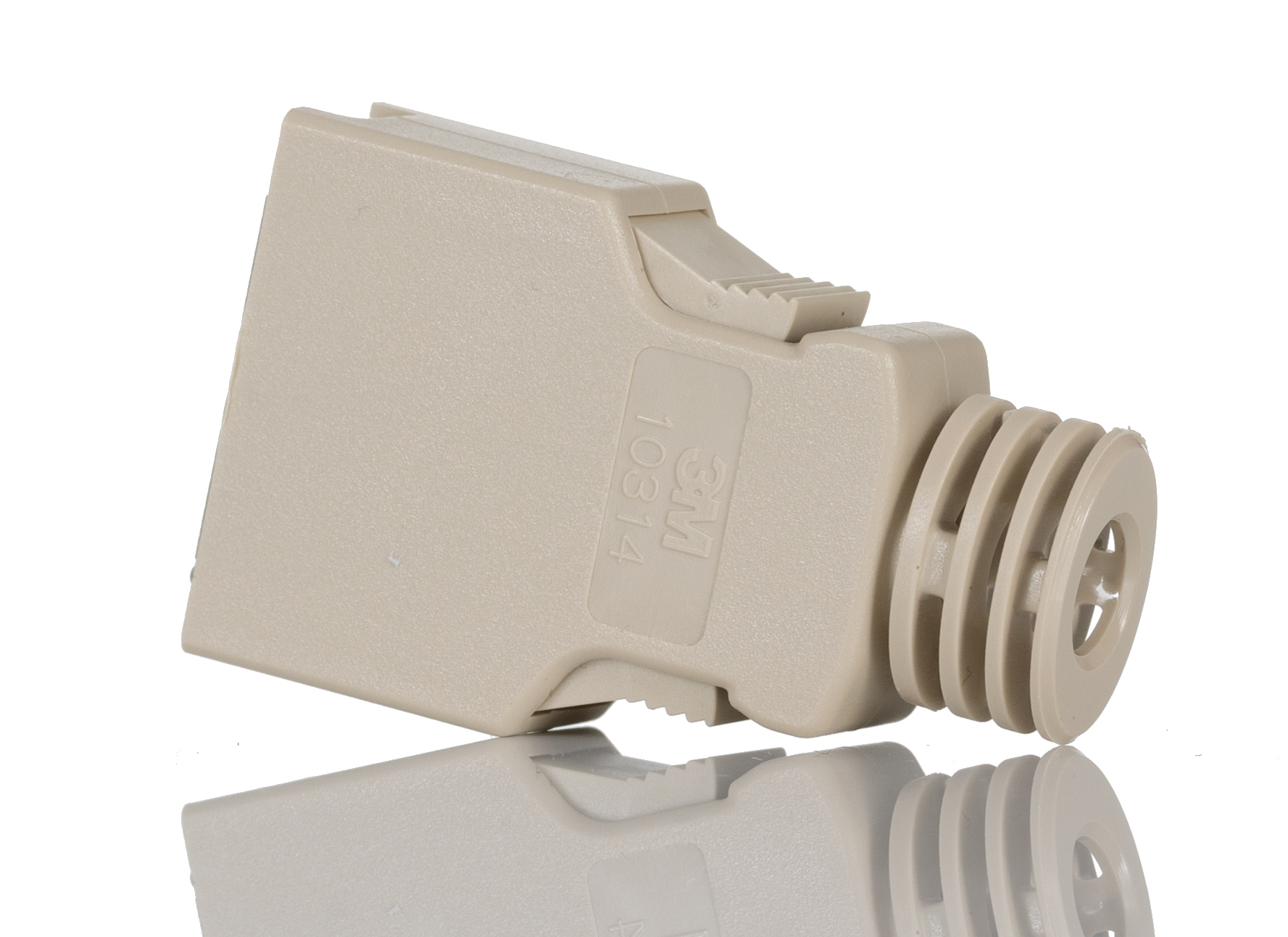 10314-3210-000 3M 103 Series ABS Straight D-Sub Backshell, 14 Way Strain Relief