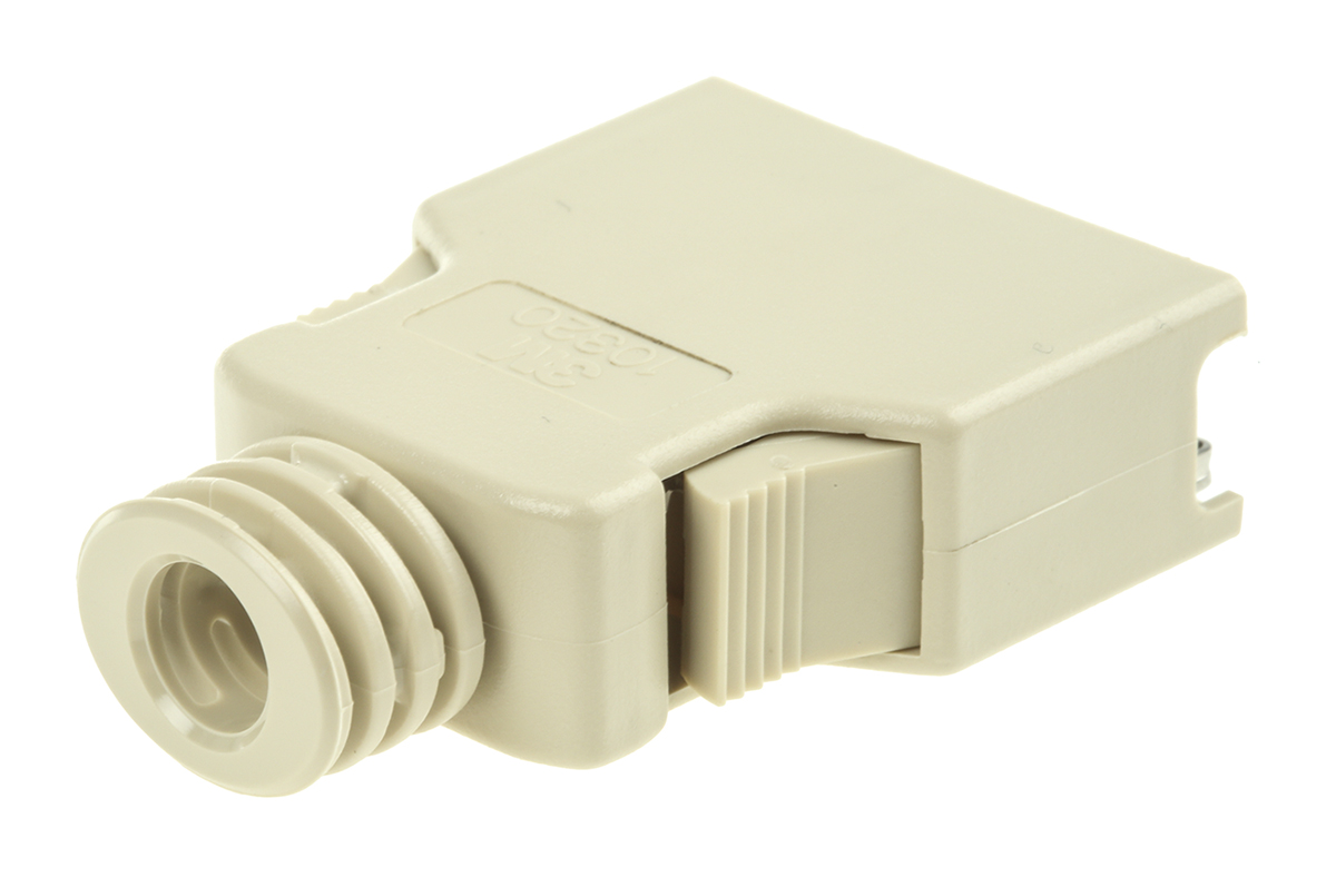 10320-3210-000 3M 103 Series ABS Straight D-Sub Backshell, 20 Way Strain Relief