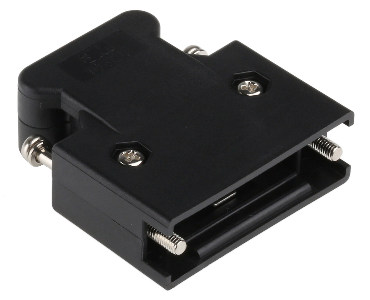 3M 103 Series Polymer Straight D-Sub Backshell, 26 Way Strain Relief
