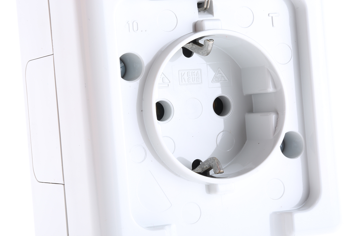 103356006 Kopp Grey Plug Socket, 16A, Outlet Socket