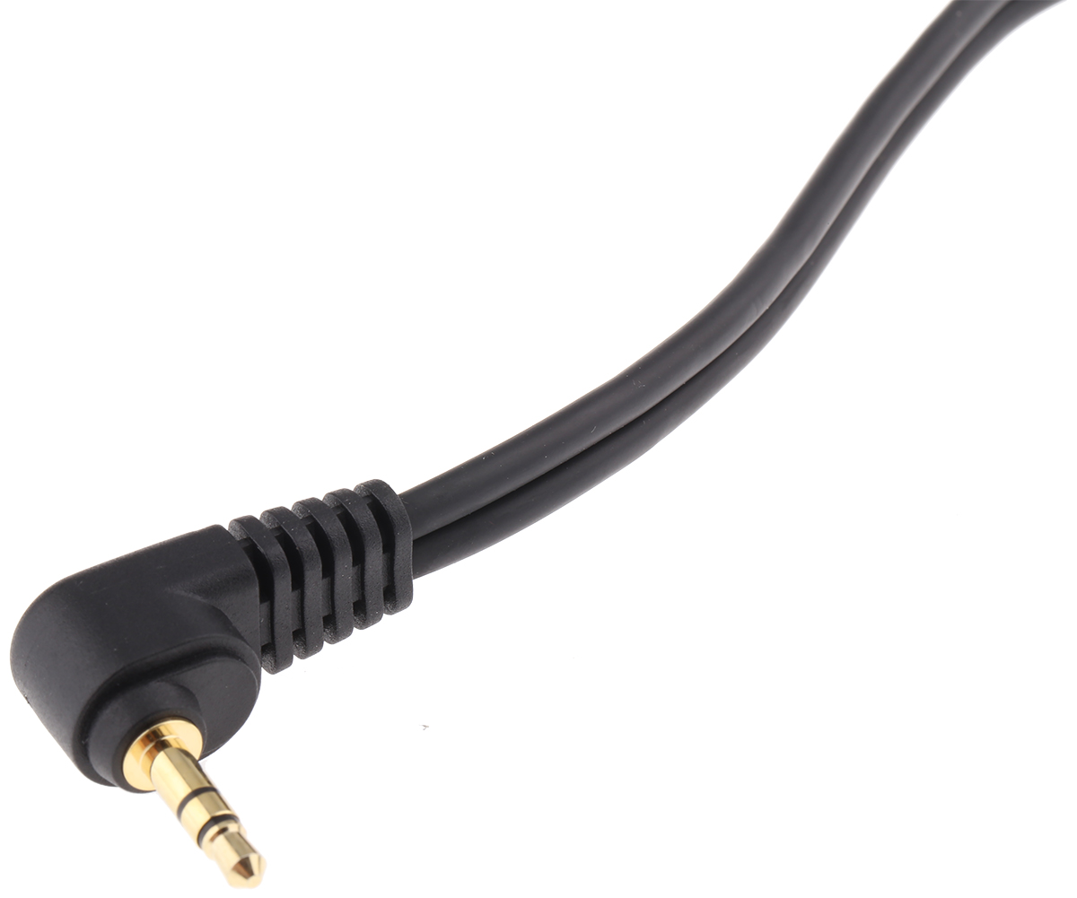 103331700 Van Damme Male Right Angle Stereo Mini Jack to Male XLR Cable, Black, 3 m