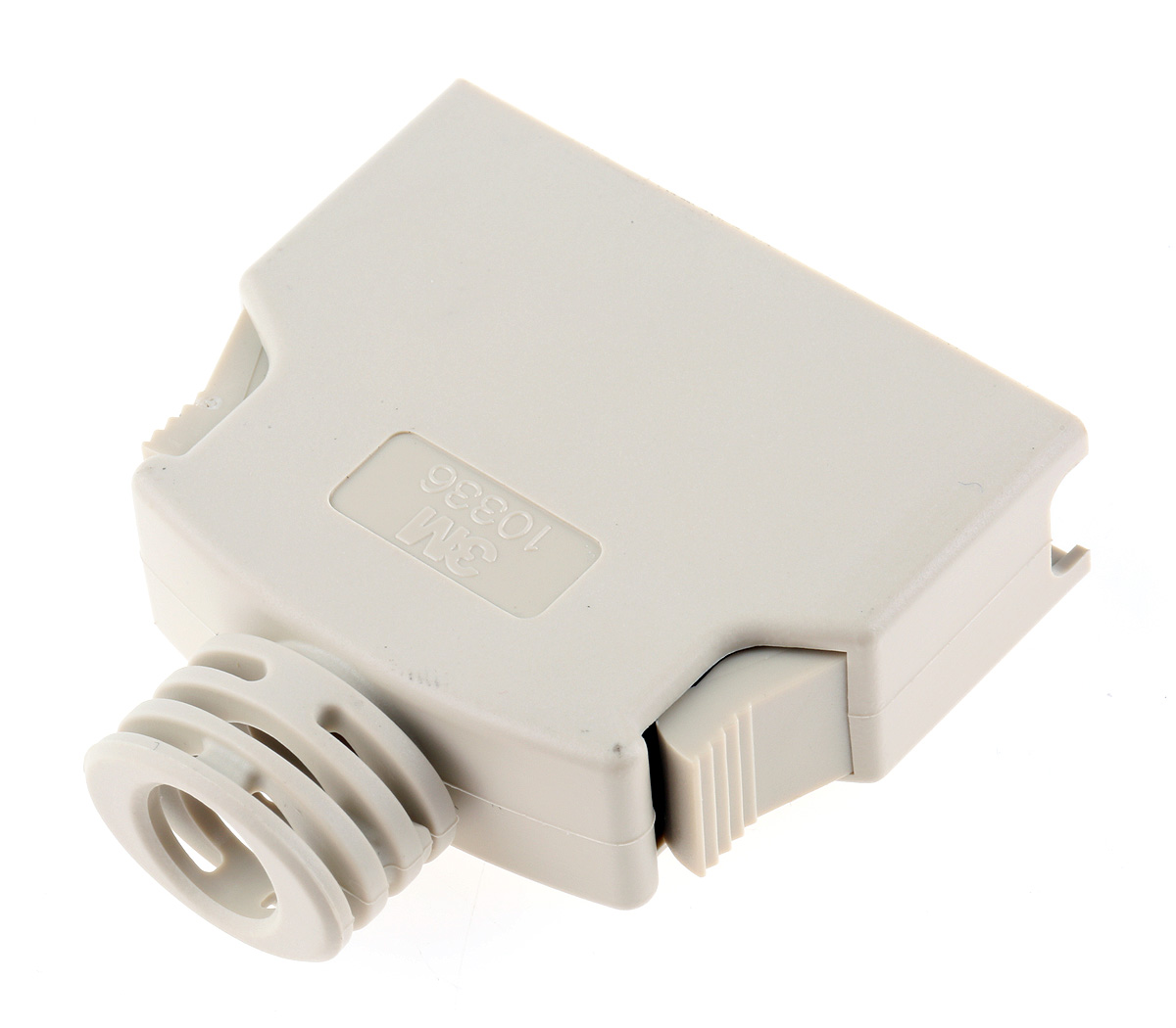 10336-3210-000 3M 103 Series ABS Straight D-Sub Backshell, 36 Way Strain Relief