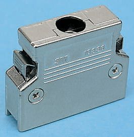 3M 103 Series Die Cast Aluminium Straight D-Sub Backshell, 36 Way Strain Relief
