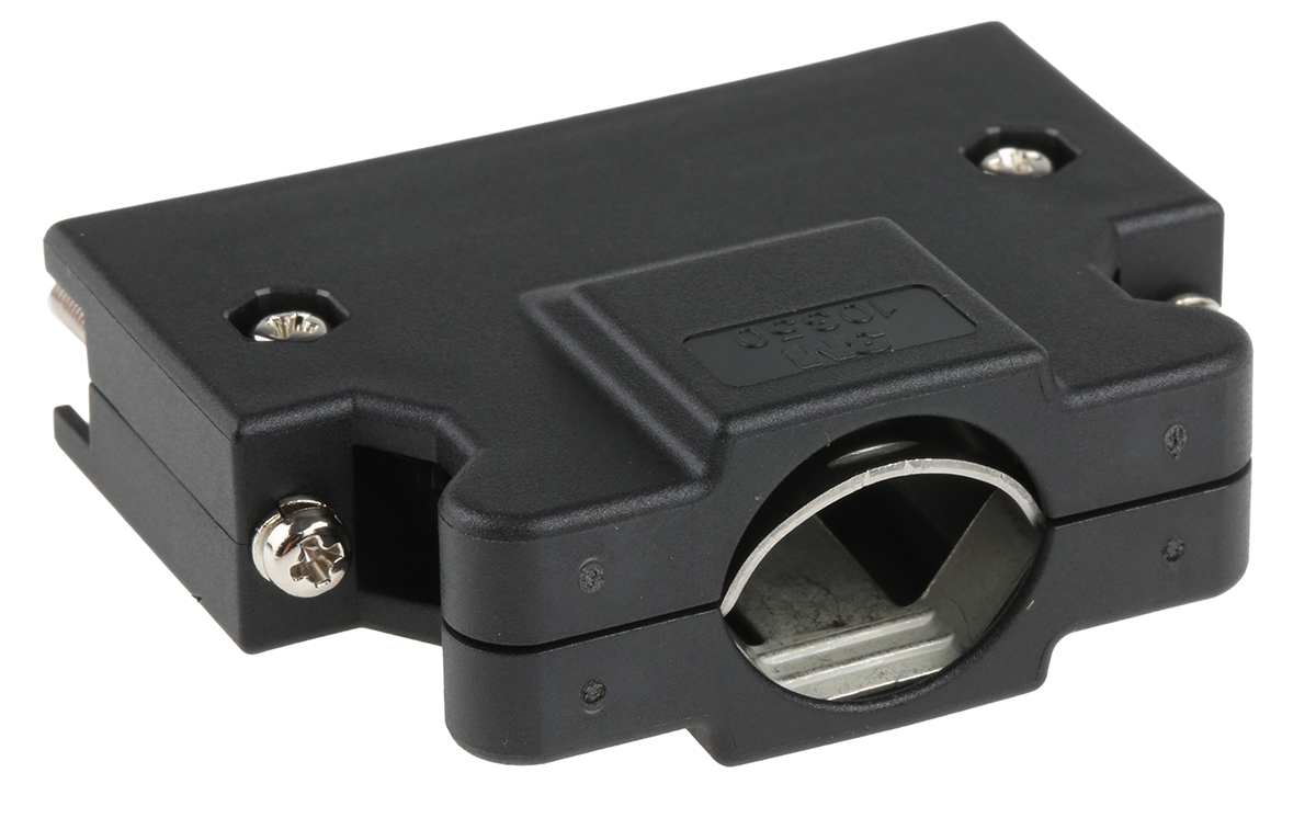3M 103 Series Polymer Straight D-Sub Backshell, 50 Way Strain Relief