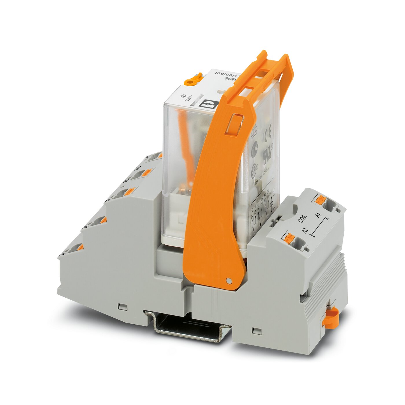 2903292 Phoenix Contact RIF Series Interface Relay, DIN Rail Mount, 230V ac Coil, 3PDT, 3-Pole