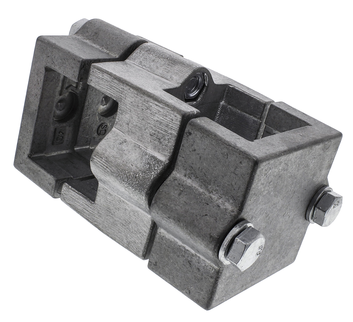 Rose+Krieger M10 Cross Clamp, Connecting Component, Strut Profile 40 mm, Round Tube Size 40.3 mm