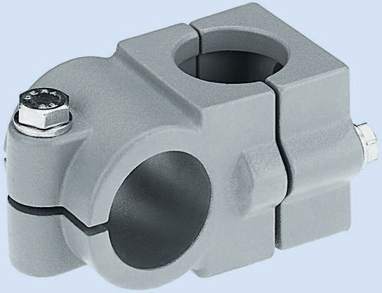 Rose+Krieger M10 Cross Clamp, Connecting Component, Strut Profile 40 mm, Round Tube Size 40.3 mm
