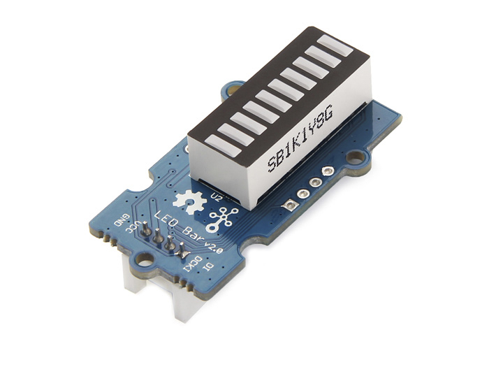 Seeed Studio 104020006 Grove LED Bar V2.0 LED Matrix Display Module, LED Gauge Bar With MY9221 for mm, 76mm Core Tape
